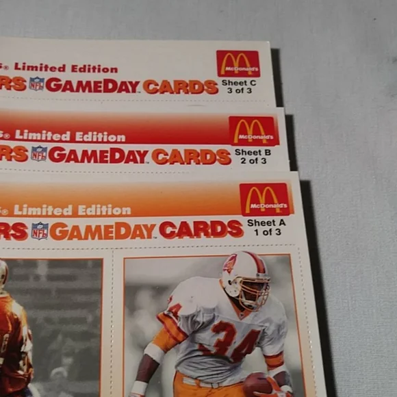 1993 gameday collector cards mcdonald's limited edition Amazon.com : Mcdonalds 1993 Gameday Limited Edition Collector Cards :  Sports Related Trading Cards : Sports & Outdoors main image 1
